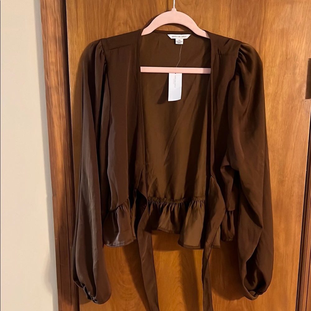 Elegant Brown Women's Top